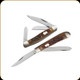 Boker Plus - Ranch Hands Set - 440 Stainless Steel Blade - Jigged Brown Bone Handle Scales - 01BO234SET
