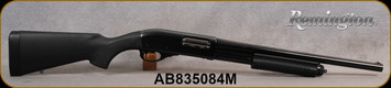 Used - Remington - 12Ga/3"/18" - Law Enforcement Model 870 Police Magnum - Pump Action - Black Synthetic Stock/Polished Blued Finish, 4rd capacity, Single Bead sight, IC, Mfg# 24899, S/N AB835084M - In Allen Brown/Orange soft case