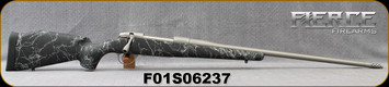 Fierce - 6.5PRC - Fury - Black w/Grey Web Synthetic stock/Titanium Grey Cerakote, 24"Barrel, Titanium Muzzle Brake, 1:9"Twist, .50 MOA @ 100 yards Guarantee, S/N F01S06237