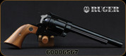 Used - Ruger - 357Max - New Model Blackhawk - Revolver - Walnut Grips/Blued, 7.5"Barrel, New, In original box w/original outer brown box