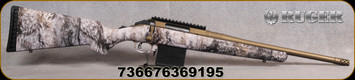 Ruger - 204Ruger - American Yote Camo - Bolt Action Rifle - Yote Camo Synthetic Stock/Burnt Bronze Finish, 16.13"Threaded Barrel, Detachable Magazine, Mfg# 36919