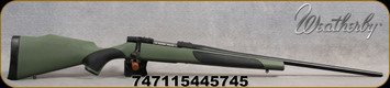 Weatherby - 6.5PRC - Vanguard Synthetic Green - Bolt Action Rifle - Greeen Monte Carlo Griptonite Synthetic Stock w/Black Touch Panels/Matte Blued Finish, 24"Barrel #2 Contour, 4 Round Hinged Floorplate, Mfg# VGY65PPR4O