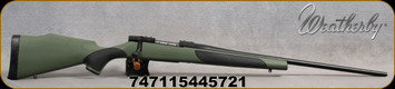 Weatherby - 6.5-300WbyMag - Vanguard Synthetic Green - Bolt Action Rifle - Greeen Monte Carlo Griptonite Synthetic Stock w/Black Touch Panels/Matte Blued Finish, 26"Barrel #2 Contour, 3 Round Hinged Floorplate, Mfg# VGY653WR6O
