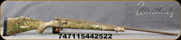 Weatherby - 240WbyMag - Vanguard MultiCam - Bolt Action Rifle - MultiCam Camouflage Polymer Stock/Cerakote FDE Finish, 24"Threaded Barrel, 5 Round Hinged Floorplate, Mfg# VMC240WR4T