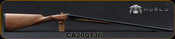 Huglu - 28Ga/2.75"/28" - 200A Mini - SxS Single Trigger - Grade A Turkish Walnut/Case Hardened Receiver/Chrome-Lined  Barrels, 5pc. Mobile Choke, SKU# 8681715398150, S/N CA200136