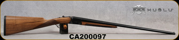 Huglu - 410Ga/3"/26" - 202B Mini - SxS - Double Trigger - Grade II Turkish Walnut/Case Hardened Receiver/Trigger Guard/Blued Barrel, SKU# 8681715394770-2, S/N CA200097