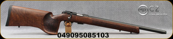 CZ - 22LR - Model 457 Varmint MTR - Bolt Action Rimfire Rifle - Turkish Walnut/Blued, 20.67"Threaded(1/2x20)Barrel, 5rd Detachable Magazine, Mfg# 5084-8591-VKAMEAX, STOCK IMAGE