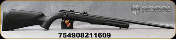 Rossi - 22WMR - RB22M - Bolt Action Rimfire Rifle - Black Synthetic Stock/Matte Black Finish, 21"Barrel, 5 Round detachable magazine, Weaver Scope Mount, Mfg# RB22W2111