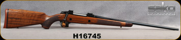 Used - Sako - 30-06Sprg - Model 85 M Deluxe - High-grade walnut stock w/rosewood detail/Blued, 22.4"Blued, Mfg# SCW31I612 - only 5rds fired, c/w original sako & scope boxes - see  description