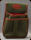 Flora Int. - Canvas Shell Bag w/Buffalo Leather Trim - Green