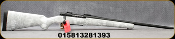 Mossberg - 6.5Creedmoor - Patriot Snow Camo - Bolt Action Rifle - Kryptec Yeti Synthetic Stock/Blued, 22"Fluted Barrel, 5+1 Capacity, Weaver-Style Bases, Mfg # 28139