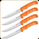 Outdoor Edge - Wildgame Steak Knives - Orange - 4pc Set - STB-4C
