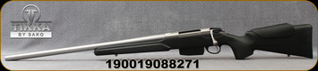 Tikka - 6.5Creedmoor - T3x Varmint Stainless LH - Black modular synthetic stock/Satin Stainless, 23.7"Heavy Barrel, 5rd Detachable Magazine, Mfg# TFTT63CL115