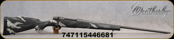 Weatherby - 240WbyMag - Vanguard Prophet River Exclusive - Bolt Action Rifle - Black w/Grey K10 Pattern Synthetic Stock/Graphite Cerakote Bolt/Tungsten Cerakote Finish, 24"Threaded(1/2x28), Fluted #2Contour Barrel, Mfg# VA79240WR4T