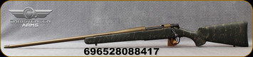 Christensen Arms - 300PRC - Mesa - LH - Bolt Action Rifle - Green w/ Black & Tan Webbing/Burnt Bronze Cerakote, 24"Threaded Barrel, 1:8"Twist, Mfg# 801-01053-00