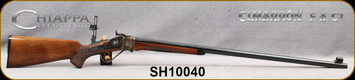 Consign - Cimarron - Chiappa - 45-70Govt - 1874 USA Shooting Team Creedmoor Sharps - Hand-checkered walnut stock w/Victorian-styled pistol grip & ebony fore-end tip/case hardened receiver/Blued, 34"Barrel, See Description for more details