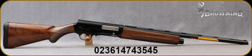 Browning - 16Ga/2.75"/26" - Model A5 Lighting Sweet Sixteen - Kinematic Drive Semi-Auto Shotgun - Gloss finish, Lightning-Style Turkish walnut Stock/Gloss black anodized receiver/Blued Barrel, 3 Invector-DS choke tubes, Mfg# 0119015005 - Stock Image