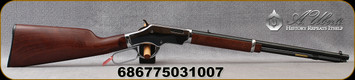 Uberti - 22LR - Silverboy - Lever Action Rifle - Straight Grip Walnut Stock/Chrome Receiver/Blued, 19"Barrel, 10 Rd, Mfg# 2200, SKU# 686775031007 - Stock Image
