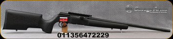 Savage- 22WMR - Model A22 Magnum Pro Varmint - Semi Auto Rimfire Rifle - Black Textured Hardwood Target Stock/Black Finish, 22"Fluted Heavy Barrel, 10 Round Detachable Rotary Magazine, Mfg# 47222