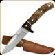 Elk Ridge Knives - Fixed Blade - 4.25" Blade - Brown Burlwood Handle w/Leather Sheath - ER-065R