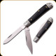 Elk Ridge Knives - Manual Folding Knife - Gentleman's Knife - 2.75" Blade - 3Cr13MoV - Black Packwood Handle - ER-220BW