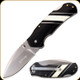Elk Ridge Knives - Manual Folding Knife - 3.25" Blade - 3Cr13MoV - Black Packwood/Bone Handle - ER-949BK