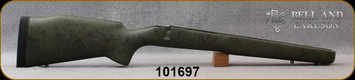 Bell and Carlson - Weatherby Vanguard/Howa 1500 M40 Style - Long Action - Olive Green w/Black Spiderweb