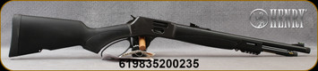 Henry - 44Mag/44Spl - Big Boy X Model - Lever Action Rifle - Black Synthetic Forend/Stock Matte Black Finish, 17.4"Threaded Barrel, 7 Round Capacity, Fiber Optic Sights, Mfg# H012X