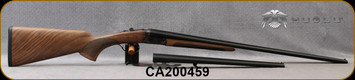 Huglu - 410Ga/3"/26" & 16" - 200A - SxS w/Extractors - Grade AA Turkish Walnut Pistol Grip Stock/Case Hardened Hand-Engraved Receiver/Chrome-Lined Barrels, Fixed (F,M)Chokes, 8mm Raised Rib, SKU: 8681715394763-2, S/N CA200459