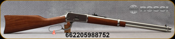 Rossi - 45Colt - Model R92 Carbine - Lever Action Rifle - Hardwood Stock/Polished Stainless Finish, 20"Barrel, 10 Round Tubular Magazine, Mfg# 920452093
