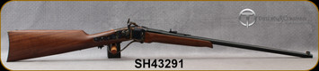 Taylor's & Co - Pedersoli - 22Hornet - Sharps Small Game - American Walnut Stock/Case Hardened Frame/Blued, 24"Barrel, Blade Front Sight, Buckhorn Rear Sight, Mfg# S764.220, S/N SH43291