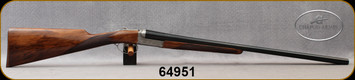 Chapuis Armes - 12Ga/3"/28" - UGP Classic - S/S - Extractors - Grade AA Select Walnut Straight English-style Stock w/Splinter Forend/Fine english scroll engraving/Blued Barrels, Mfg# 2M1BX7CIDA-S06, S/N 64951