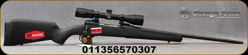 Savage - 30-06Sprg - Model 110 Engage Hunter XP Package - Bolt Action Rifle - Matte Black Synthetic Stock/Matte Black Finish, 22" Barrel, 4 Round Detachable Magazine, Bushnell Engage 3-9x40 Scope, Deploy MOA reticle, Mfg# 57030