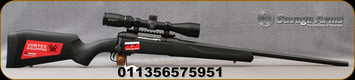 Savage - 6.5PRC - Model 110 Apex Hunter XP - Bolt Action Rifle - Black Synthetic Stock/Matte Black Finish, 24"Barrel, 2 Round Capacity, Vortex 3-9x40 Scope, Mfg# 57595