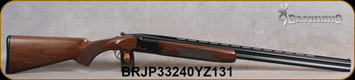 Consign - Browning - 28Ga/2.75"/28" - Citori Hunter Grade I - O/U - Grade I American walnut stock/Gloss Blued Metal w/Gold Enhancement on Receiver, 3 flush choke tubes(F, M, IC), Silver Bead Front Sight, Mfg# 018258813 - 200rds fired - in orig.box