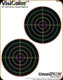 Champion - Visicolor Target - 5" Double Bullseye - 50 Yard Color Coded Sight-In - 11" x 8.5" - 10pk - 45826