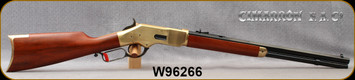 Cimarron - Uberti - 32-20Win - Model 1866 Short Rifle - Lever Action - Walnut Stock/Brass Receiver/Standard Blue Finish, 20"Octagon Barrel, 10-Round Capacity, Mfg# CA227, S/N W96266