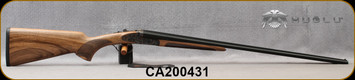 Huglu - 410Ga/3"/28" -200AC Mini - SxS Single Trigger - Grade AA Turkish Walnut/Case Hardened Receiver w/Gr5 Hand Engraving/Chrome-Lined Barrels, Fixed Choke (F,IM) Sku: 8682109403771-2, S/N CA200431