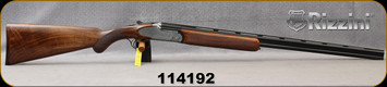 Rizzini - 410Ga/3"/29" - Artemis - Boxlock O/U Break Action Shotgun - Select Turkish Walnut Prince of Wales Stock w/Semi-Beavertail Forend/Scroll-Engraved Nickel Receiver/Blued Barrels, Single Selective Trigger, Automatic Ejectors, S/N 107767