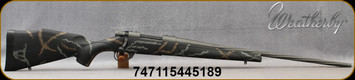 Weatherby - 6.5-300WbyMag - Vanguard MeatEater Edition - Grey & Brown Accented Black Synthetic Stock/Graphite Black Cerakote fluted bolt/Tungsten Cerakote finish, 26"Spiral Fluted, #2Contour,Threaded(1/2x28tpi)Barrel, 3rd Hinged Floorplate, Mfg# VMA6