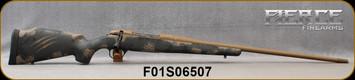 Fierce - 300PRC - Fury - Carbon Finish Coyote Tan w/Tan Claw Custom Carbon Fiber Reinforced stock/Brown Cerakote, 24"Barrel, Titanium Muzzle Brake, 1:9"Twist, .50 MOA @ 100 yards Guarantee, S/N F01S06507