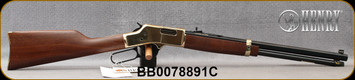 Henry - 45LC - Big Boy - Lever Action Rifle - American Walnut Stock/Polished Hardened Brass Receiver/Blued, 20" Octagon Barrel, 10 Round Capacity, Mfg# H006C, ST0CK IMAGE