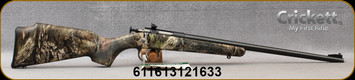 Keystone - Crickett - 22LR - Crickett Package - Youth Single Shot - Bolt Action Rimfire Rifle - Mossy Oak Break up Camo(MOBU)Synthetic Stock/Blued Finish, 16.125"Barrel, Scope and Case, Mfg# KSA2163BSC