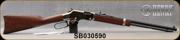 Henry - 22S/L/LR - Golden Boy Silver - Lever Action Rifle - American Walnut Stock/Nickel Plated Receiver/Blued, 20" Barrel, 16 Rounds, Mfg# H004S, STOCK IMAGE