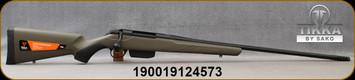 Tikka - 6.5PRC - T3x Superlite Western Exclusive - Bolt Action Rifle - OD Green Synthetic Stock/Black Cerakote Finish, 24.3"Fluted, Threaded(15x1) Barrel, Muzzle Brake, Thread Protector, 4round magazine, muzzle brake, Mfg# T00000851