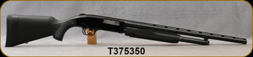 Consign - Mossberg - 20Ga/3"/22" - Model 5000 - Youth Model - Pump Action - Black Synthetic/Blued, Vent-Rib Barrel, Accu-Choke