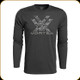 Vortex - Men's Long Sleeve T-Shirt - Digi Camo Core Logo - Charcoal Heather - X-Large - 221-04-CHH-XL