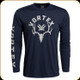 Vortex - Men's Long Sleeve T-Shirt - Antler Envy - Navy Heather - Large - 221-03-NAH-L