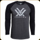Vortex - Men's Long Sleeve T-Shirt - Raglan Core Logo - Charcoal Heather - Medium - 220-49-CHH-M