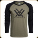 Vortex - Men's Long Sleeve T-Shirt - Raglan Core Logo - Military Heather - Medium - 220-49-MIH-M